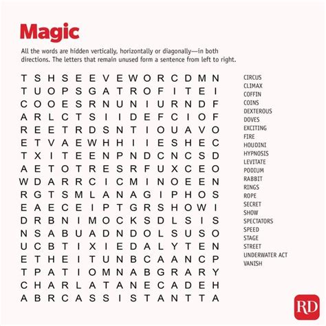 Find the Hidden Spells with Nagic Word Search